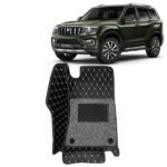 7D Car Floor Mats Suitable for Mahindra Scorpio N 6 Seater, Model Year : 2022 Onwards