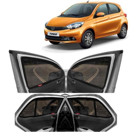 Car Magnetic Sun Shades/Curtains, Suitable For Tata Tiago, Model Year : 2020 Onwards