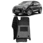 7D Car Floor Mats Suitable for Toyota Glanza, Model Year : 2022 Onwards