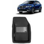 4D Car Floor Mats for Maruti Suzuki S Cross, Model Year : 2020 Onwards, Color : Black, PVC, Set of 3 Piece