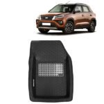 4D Car Floor Mats for Toyota Urban Cruiser, Model Year : 2020 Onwards, Color : Black, PVC, Set of 3 Piece
