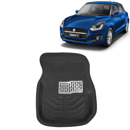 3D Car Floor Mats For Maruti Suzuki Swift, Model Year : 2021 Onwards, Color : Black, PVC, Set 5 Piece