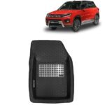 4D Car Floor Mats for Maruti Suzuki Vitara Brezza, Model Year : 2020 - 2022, Color : Black, PVC, Set of 3 Piece
