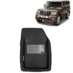 4D Car Floor Mats for Mahindra Bolero, Model Year : 2020 Onwards, Color : Black, PVC, Set of 4 Piece