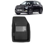 4D Car Floor Mats for Hyundai Creta, Model Year : 2020 Onwards, Color : Black, PVC, Set of 3 Piece