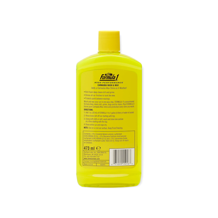 Formula 1 Carnauba Wash and Wax Shampoo - Image 4