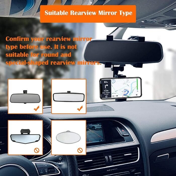 MirrorView 360 Phone Mount - Enjoy Safe and Hands-Free Driving! - Image 5