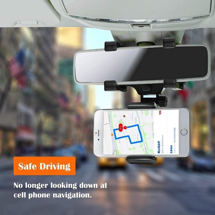 MirrorView 360 Phone Mount - Enjoy Safe and Hands-Free Driving! - Image 2