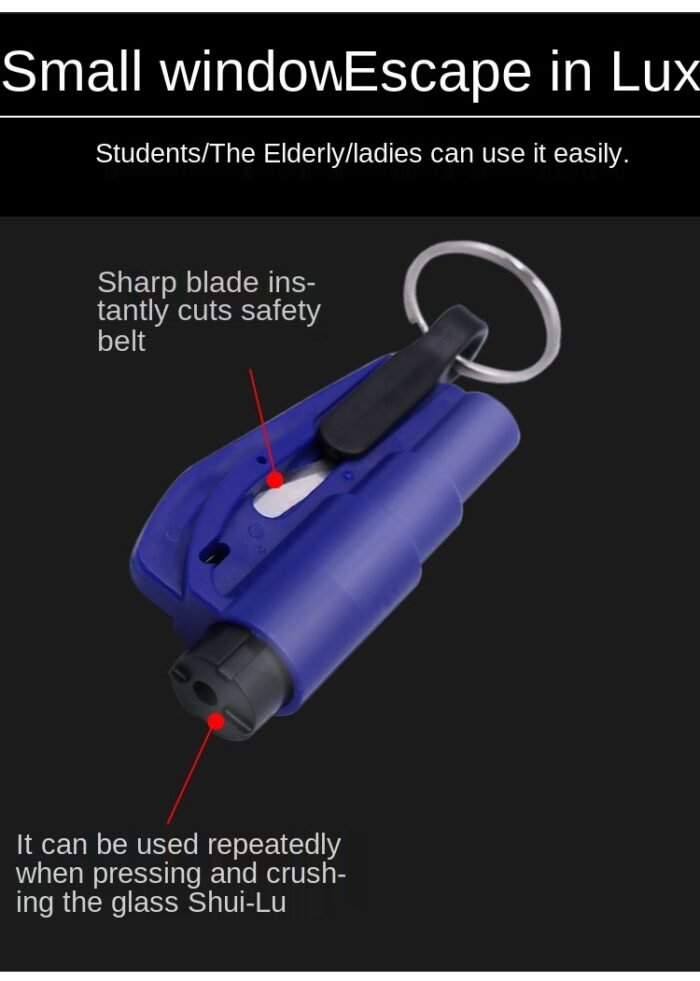 3 in 1 Super Mini Safety Window Glass Breaker - Emergency Escape Tool - Image 3